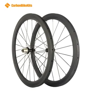 CarbonBikeKits 700C SR50T ruedas de carbono tubular de 50毫米 de la bicicleta de carretera
