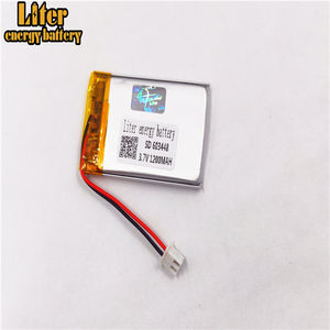 Stecker 2,0-2 P 603448 1200 mah <span class=keywords><strong>3</strong></span>,7 v Wiederaufladbare lipo batterie solar li ionen polymer lithium-batterie mit PCM - Product Image 4