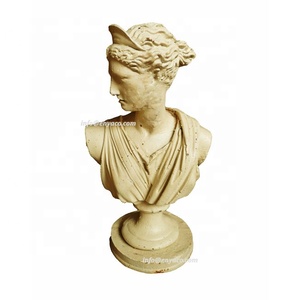 Estatua de Busto de Dama Griega Antigua Tradicional ENYA, Escultura de Hierro Fundido para Decoración de Jardín <span class=keywords><strong>y</strong></span> Hogar, Escultura de Amor, Altura 73 cm, Natural - Product Image 4