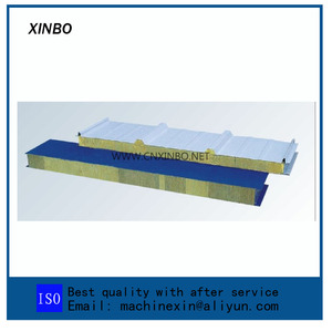 Lana de vidrio panel sándwich de lana de roca rodillo que forma <span class=keywords><strong>la</strong></span> máquina techo casa modelo - Product Image 2