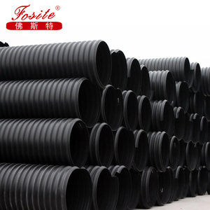 HDPE đôi tường sóng ống tròn PE vật liệu Polyethylene thoát nước thủy lợi đúc Bồn nhựa ổ cắm kết nối - Product Image 4