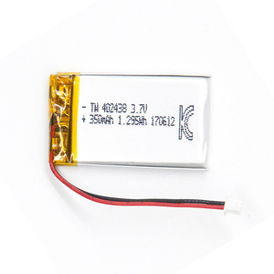 TW 402438 <span class=keywords><strong>3.7v</strong></span> <span class=keywords><strong>350mah</strong></span> נטענת פולימר סוללה kc הסמכת ליתיום סוללה - Product Image 1