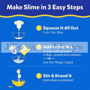 غراء سائل شفاف متعدد الألوان, غراء سائل قابل للغسل بألوان متنوعة - Product Image 4