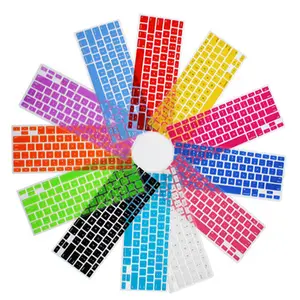 심천 공장 custom rainbow 실리콘 아랍어 키보드 cover 대 한 apple macbook