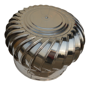 Ventilador de escape de acero inoxidable para techo de fibra de vidrio Industrial de alta calidad para ventilación de turbina eólica - Product Image 1