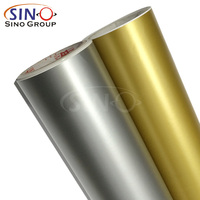 Muestra Gratuita de Vinilo Adhesivo Metálico Dorado Plateado Rosa Brillante Dorado Mate para Plotter de Corte, Material para Logotipos