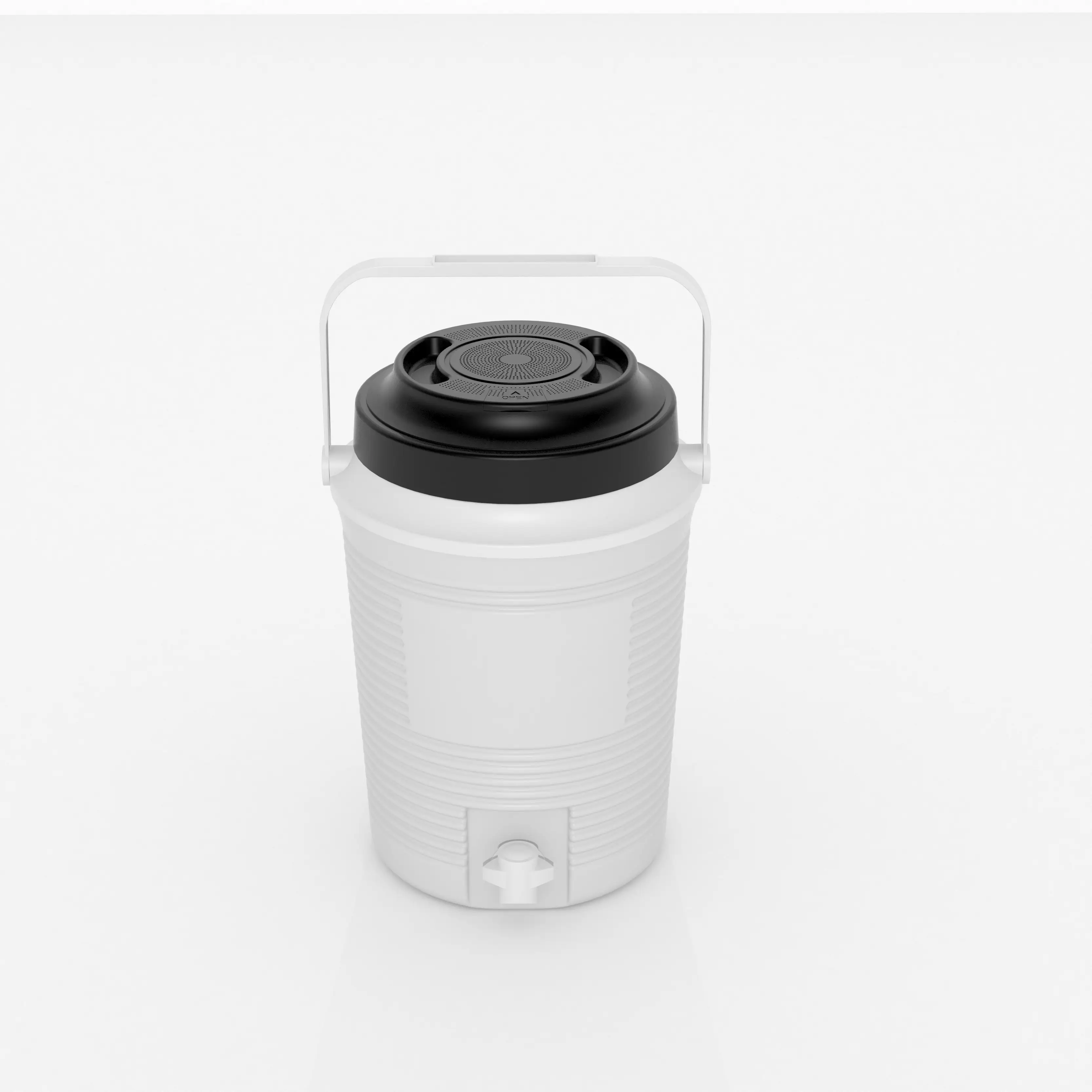 Refroidisseur TR-2023 de 2 gallons avec haut-parleur, refroidisseur de carafe haut-parleur alimentaire PE Carton OEM isolation + haut-parleur Bluetooth rayé