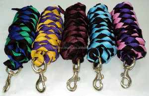 Laisse de cheval tricotée P.P. Corde de plomb de cheval en nylon à haute résistance à la rupture avec lien pression confortable pour le cheval - Product Image 2