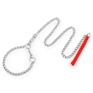 Großhandel metall verchromung hund kette leash ausbildung hundeleine