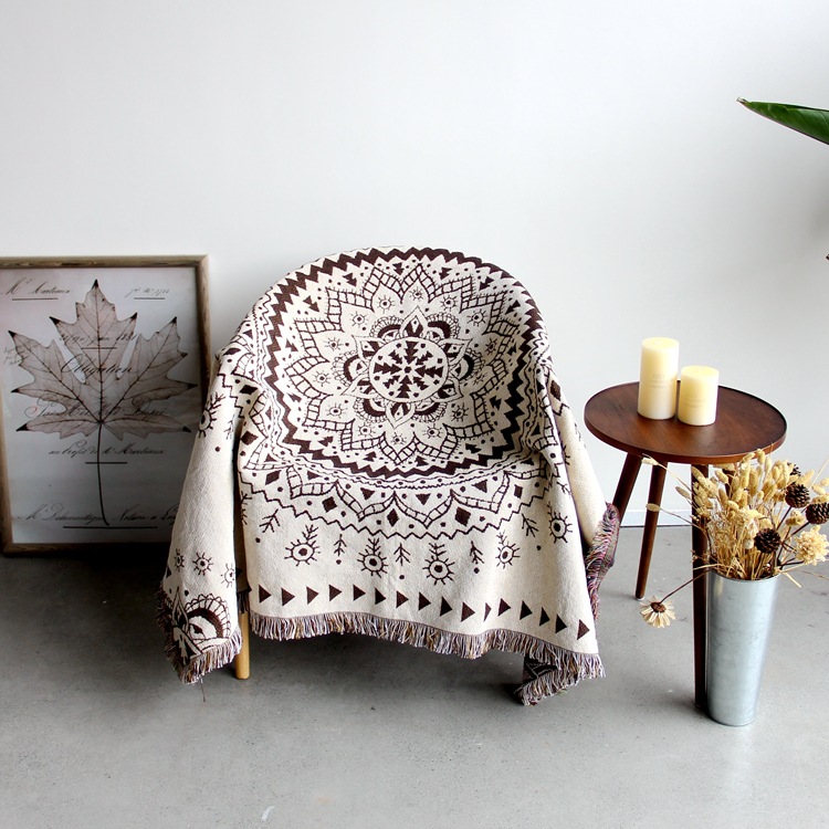 Boho gewebte Makramee werfen Decke Wandbehang Wandteppich