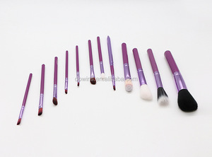 Alta calidad 12 unids maquillaje natural del pelo de la cabra de maquillaje cepillo con fasion embalaje - Product Image 4