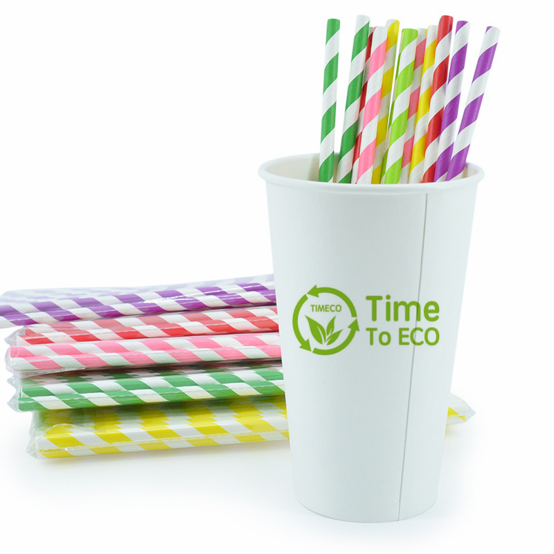 Eco-friendly Disposable Paper Straw Customized Color Paper Straw Paper Drinking Straw