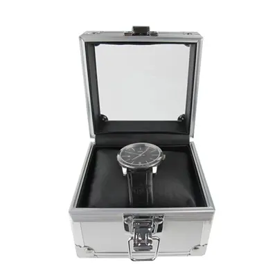 Salesman Digunakan Aluminium Single Watch Case Kotak