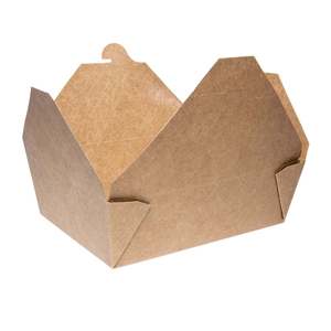 Qualité assurée personnalisé déjeuner boîte à emporter écologique brun Kraft jetable boîte résistant à l'huile boîtes en carton pour la nourriture - Product Image 3