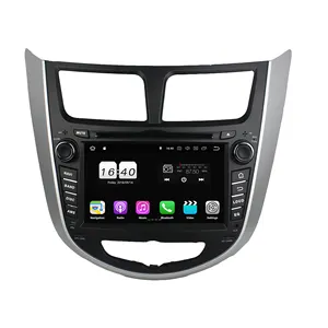 7 Inch Android 9.0 Car Dvd Đa Phương Tiện Player Stereo Car Đài Phát Thanh GPS Navigation Âm Thanh Xe Hơi Cho HYUNDAI Accent 2011-2012