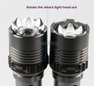 Linterna LED de alta potencia de 10W, luz de <span class=keywords><strong>Flash</strong></span> recargable de seguridad, <span class=keywords><strong>Zoom</strong></span>, 1200 lúmenes, Blanca - Product Image 3