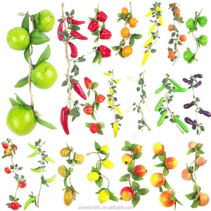 10x Assorted Hanging Artificial Fake Fruit Garlands Wholesale Job Lot