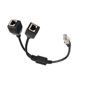 Cavo di fabbrica RJ45 maschio a doppio femminile RJ45 splitter di estensione cavo di rete ethernet - Product Image 4