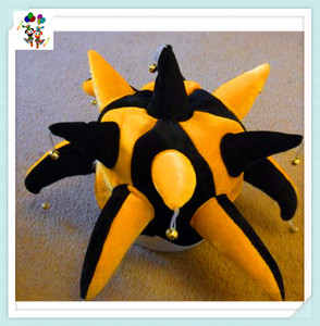 Noir et Blanc Couleurs Drôle Pas Cher Court Jester Party Chapeaux pour Adultes HPC-0278 - Product Image 6