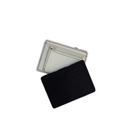 Grosir murah putih sihir mens pu kulit pemegang kartu dompet dengan zipper coin pouch