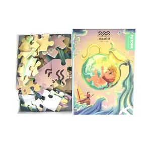 OEM promotional paper custom jigsaw puzzle 300 pieces for child play