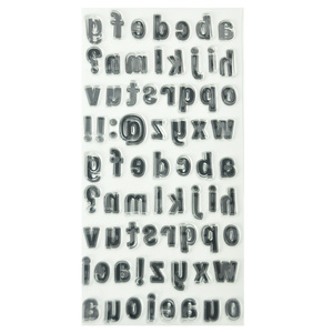 Timbre Alphabet <span class=keywords><strong>Lettre</strong></span> Minuscule Clair DIY Personnalisé pour <span class=keywords><strong>Scrapbooking</strong></span> - Product Image 1