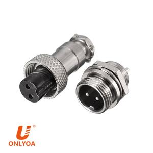 Connettore Circolare Elettrico GX12 M12 12mm a 2 Pin di Alta Qualità, Spina Avionica Maschio e Femmina, Fornitore Cinese ONLYOA - Product Image 3