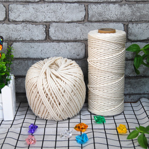 Bán Buôn 5Mm Tự Nhiên Tráng Xoắn Macrame Dây 100% Cotton Boho Phong Cách Cho Trang Trí Nội Thất Và Túi Xách (Cuộn) - Product Image 3
