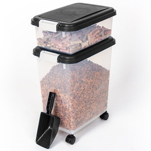 Fabricante de Fábrica por atacado Cat <span class=keywords><strong>Dog</strong></span> Pet Food Recipiente De Armazenamento Da Lata De Plástico
