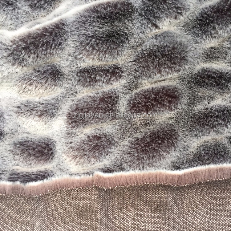 Двухцветная ткань из искусственного стрейч-меха для домашнего текстиля