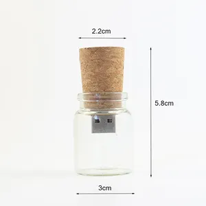 mini bottle cork usb flash drive 2.0 8gb 16 gb 32gb usb stick logo pendrive for gift