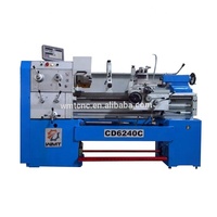 Tour à métaux manuelle C6240C avec alésage de broche de 52 mm et certification CE pour le travail des métaux