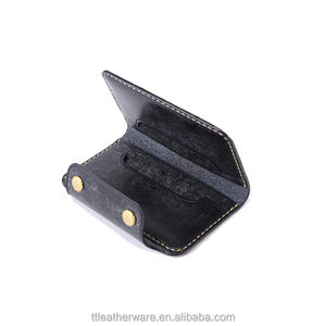 Men's Slim Cardholder Wallet Genuine Leather <b>Credit</b> <b>Card</b> Case - Product Image 2