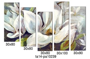 2016 new home decor belle fleur <span class=keywords><strong>paysage</strong></span> <span class=keywords><strong>peinture</strong></span> à l'huile toile personnalisée - Product Image 3