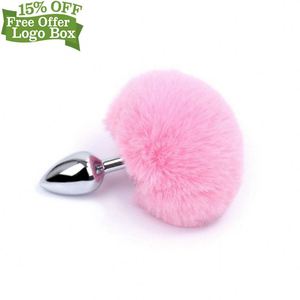 Miễn phí tùy chỉnh hộp-sản phẩm mới nhiều màu thép không gỉ lông bóng Fox đuôi kim loại hậu môn cắm - Product Image 4