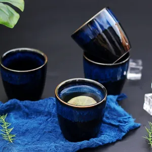 Cốc Sứ Matcha Nhật Bản Cốc Fambe Không Có Tay Cầm Lemon Mug