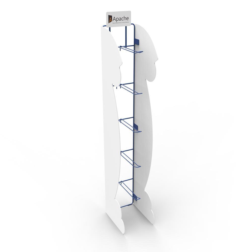 Customized Newset Countertop Condom Display Stand Metal Wire Display Racks Carton Box Powder Coating Apache Customized Logos