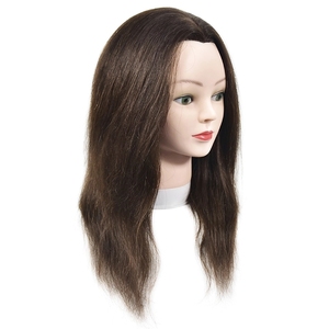 Testa di Manichino Dream.Ice per Donna con Capelli Umani Indiani Non-Remy da 16 Pollici, Lisci e Setosi, per Taglio e Intrecciatura - Product Image 1