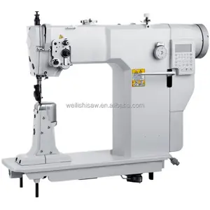 Tres postes automáticos Máquina de coser industrial Máquina de coser de conducción directa 6,0mm Máx.