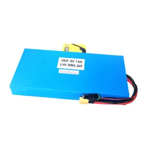 36V 7.5Ah 10S3P Rechargeable Lithium Battery Pack for Scooter Electric Bike Battery Power Supply Li-ion Batteries Cell