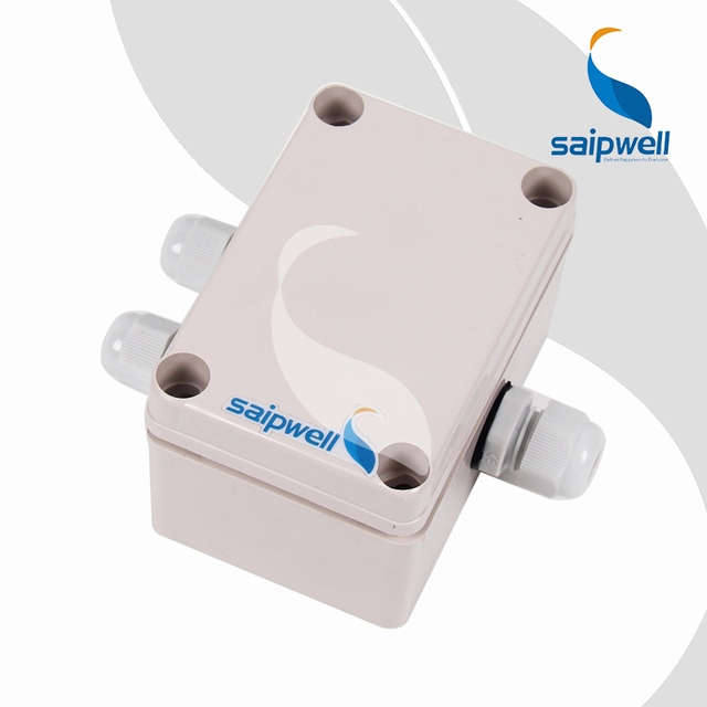 China Electrical Supplier Saip SW-0609-4 ABS PCB Plastic Junction Box Cable Gland Terminal Blocks CE ROHS Certified Light