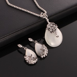 Fábrica directamente en forma de lágrima joyas de boda diseños gato <span class=keywords><strong>ojos</strong></span> de piedra colgante CZ Dubai la joyería del oro - Product Image 6