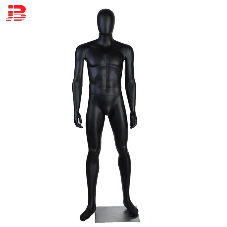 Fashion Matte Black Full Body Modellen Voor Kleding Etalage Man Mannequin Suits