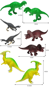 12 Tipi di Giocattoli Dinosauro in PVC Colorato Cavo per Bambini - Product Image 4