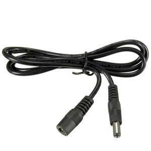 Male to female DC extension 2.5mm X 5.5mm power cord with wire cable