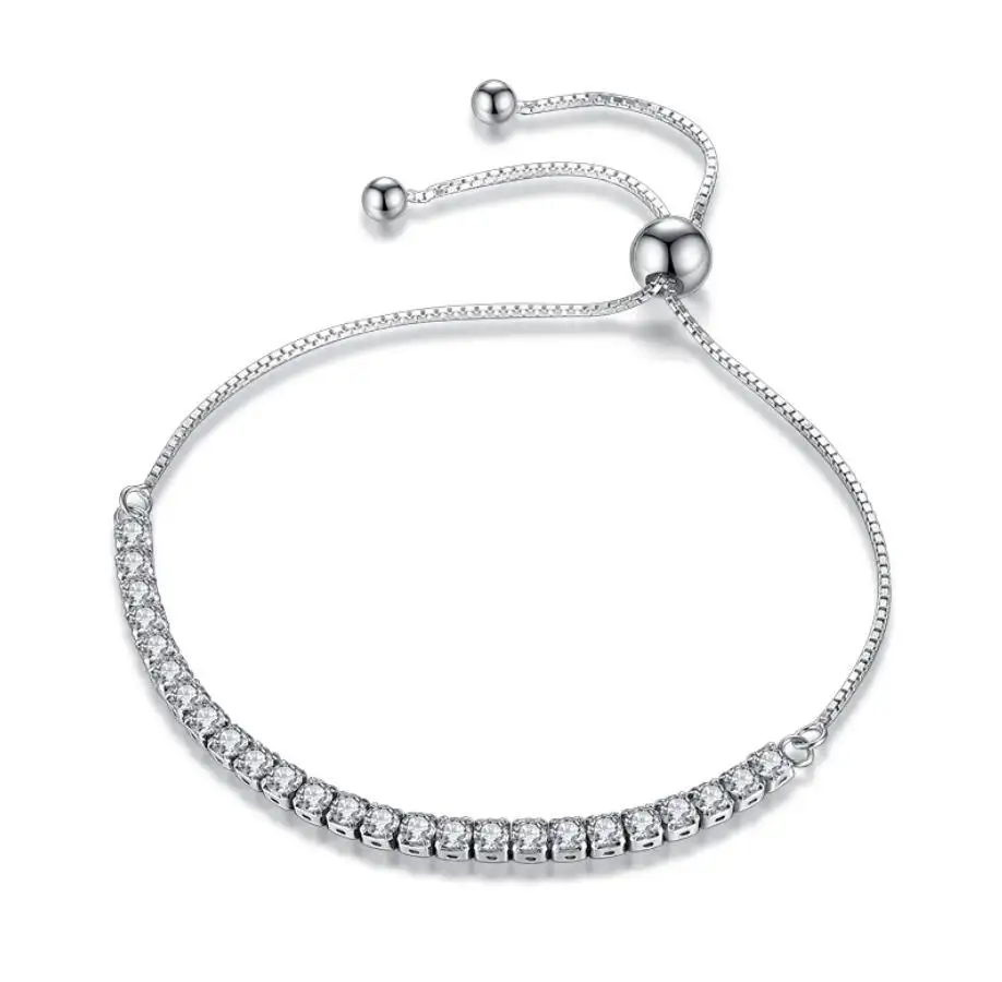Wholesale Fashion Women Charms Jewelry 925 Sterling Silver Bracelets Bead Bangle
