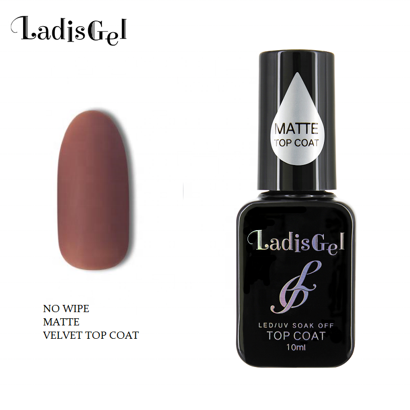 LadisGel 10ml İnanılmaz olmayan silin mat pardösü jel emmek-off kadife etkisi jel lehçe için çivi