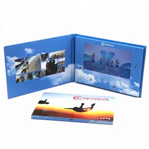 Cảnh Quan Video Brochure Nhà Sản Xuất 7 Inch Mini Màn Hình LCD Video Book Khung Ảnh Kỹ Thuật Số Cho Quảng Cáo Đám Cưới