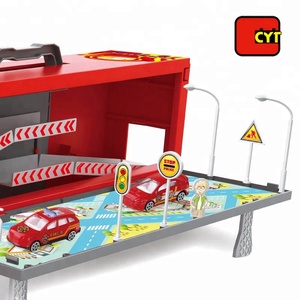 1:64 portable modèle moulé sous pression feu camion ensemble parking <span class=keywords><strong>lot</strong></span> jouet - Product Image 3