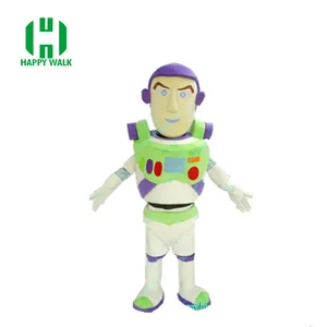 Merhaba CE peluş buzz işık yıl kostüm fantezi buzz işık yıl maskot kostüm kask ile satılık